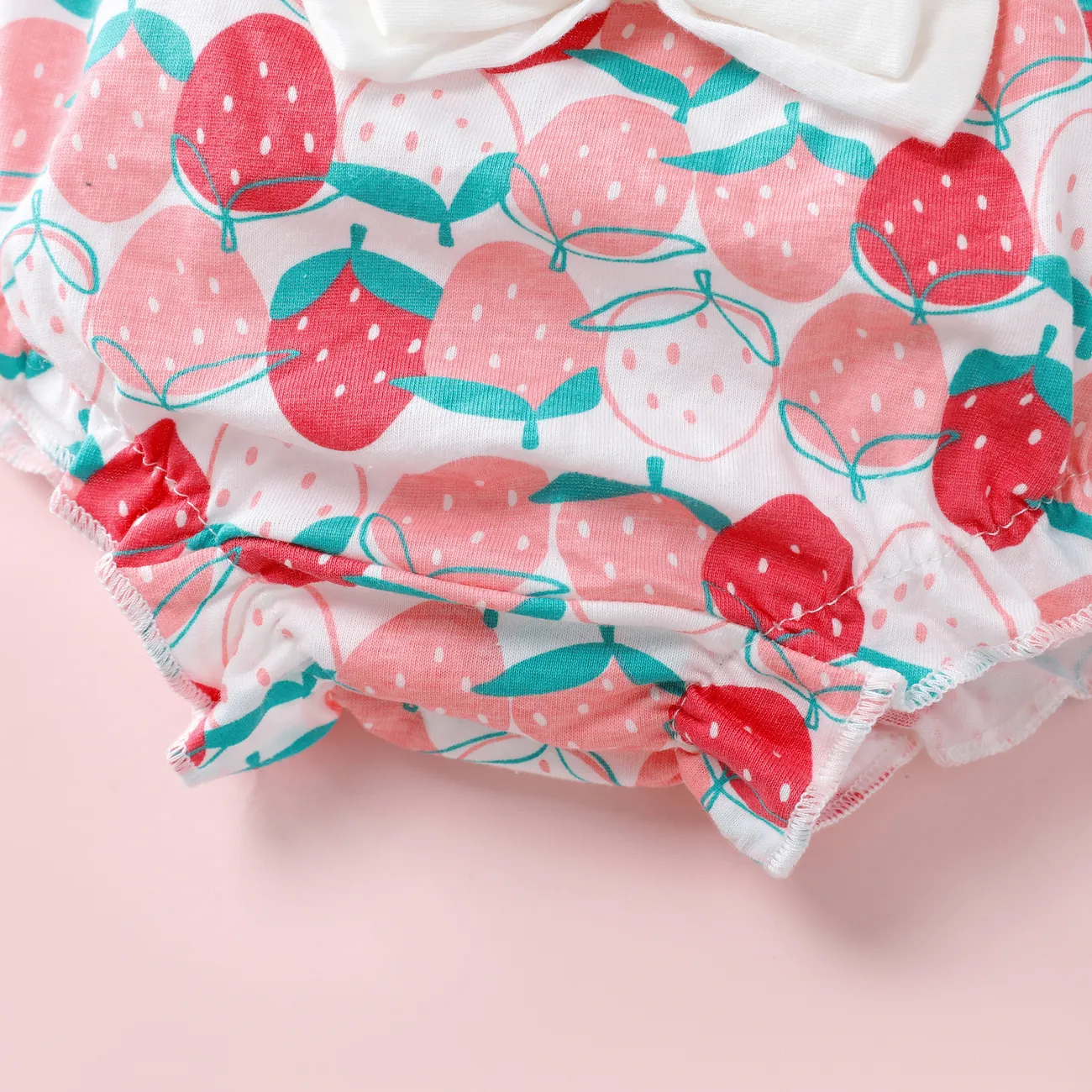 مجموعة ملابس داخلية فراولة طفولية ، 1 قطعة ، قطن ، للأطفال بنات متعدد الألوان big image 1