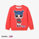 L.O.L. SURPRISE! Kid Girl Letter Characters Print Pullover Sweatshirt coralred