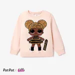 L.O.L. SURPRISE! Kid Girl Letter Characters Print Pullover Sweatshirt Apricot