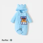 PAW Patrol Little Boy/Girl Puppy Front Buttons Fluffy Thicken Jumpsuit lightskyblue