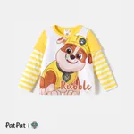 Patrulha Canina Criança Unissexo Infantil Cão Manga comprida T-shirts Amarelo