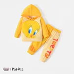 Looney Tunes Baby Boy/Girl Long-sleeve Graphic Hoodie and Sweatpants Set Yellow
