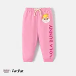 Looney Tunes Baby Boy/Girl Animal & Letter Print Sweatpants Pink