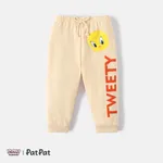 Looney Tunes Baby Boy/Girl Animal & Letter Print Sweatpants Apricot