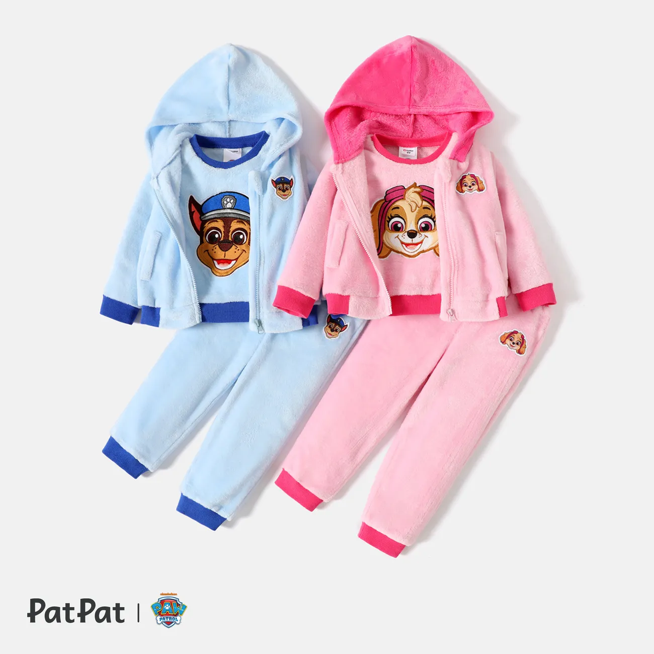 PAW Patrol Toddler Girl/Boy Fleece Hooded Vest/ Sweatshirt /Pants Blue big image 1