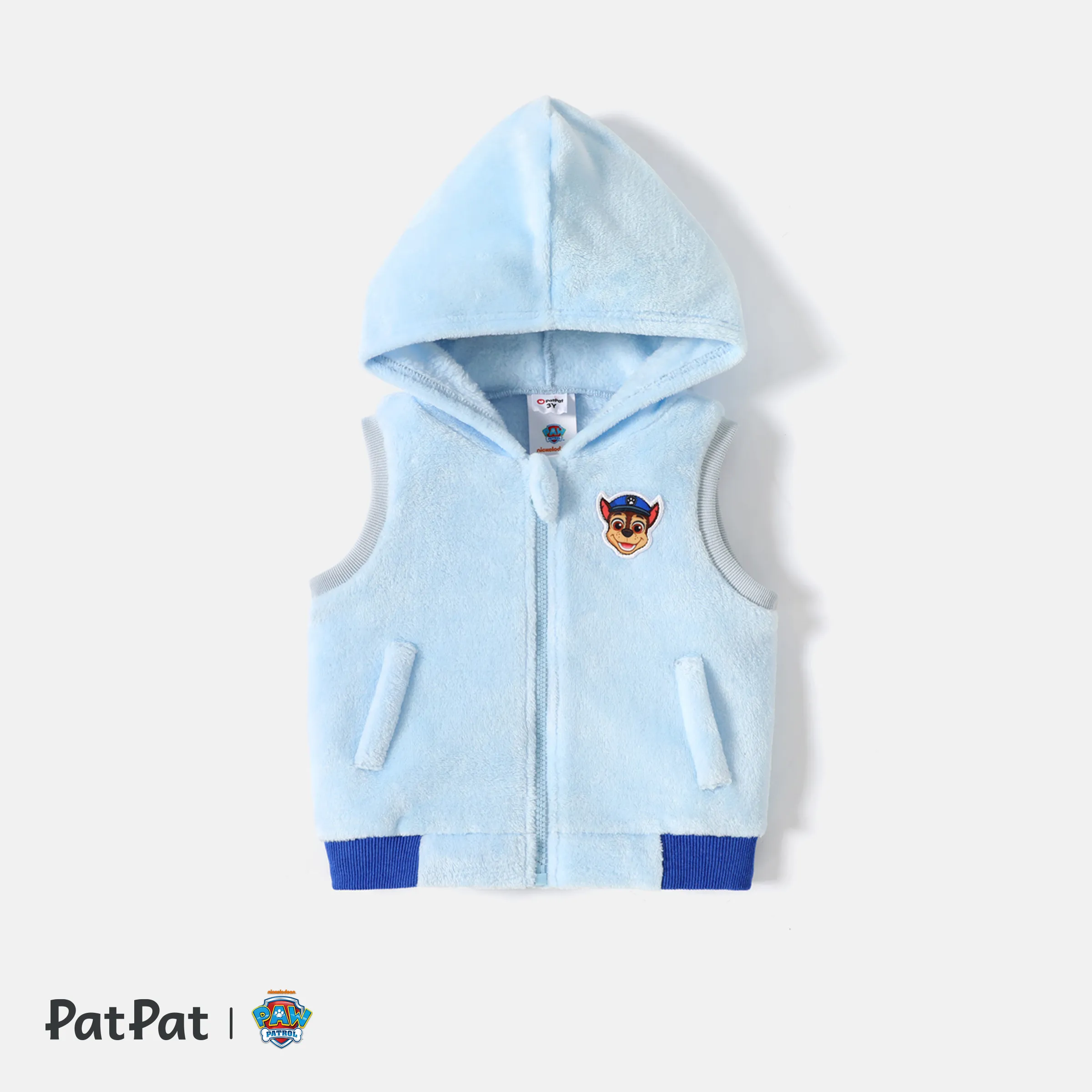 PAW Patrol Toddler Girl/Boy Chase/Skye Fleece Hooded Vest/ Sweatshirt /Pants Blue