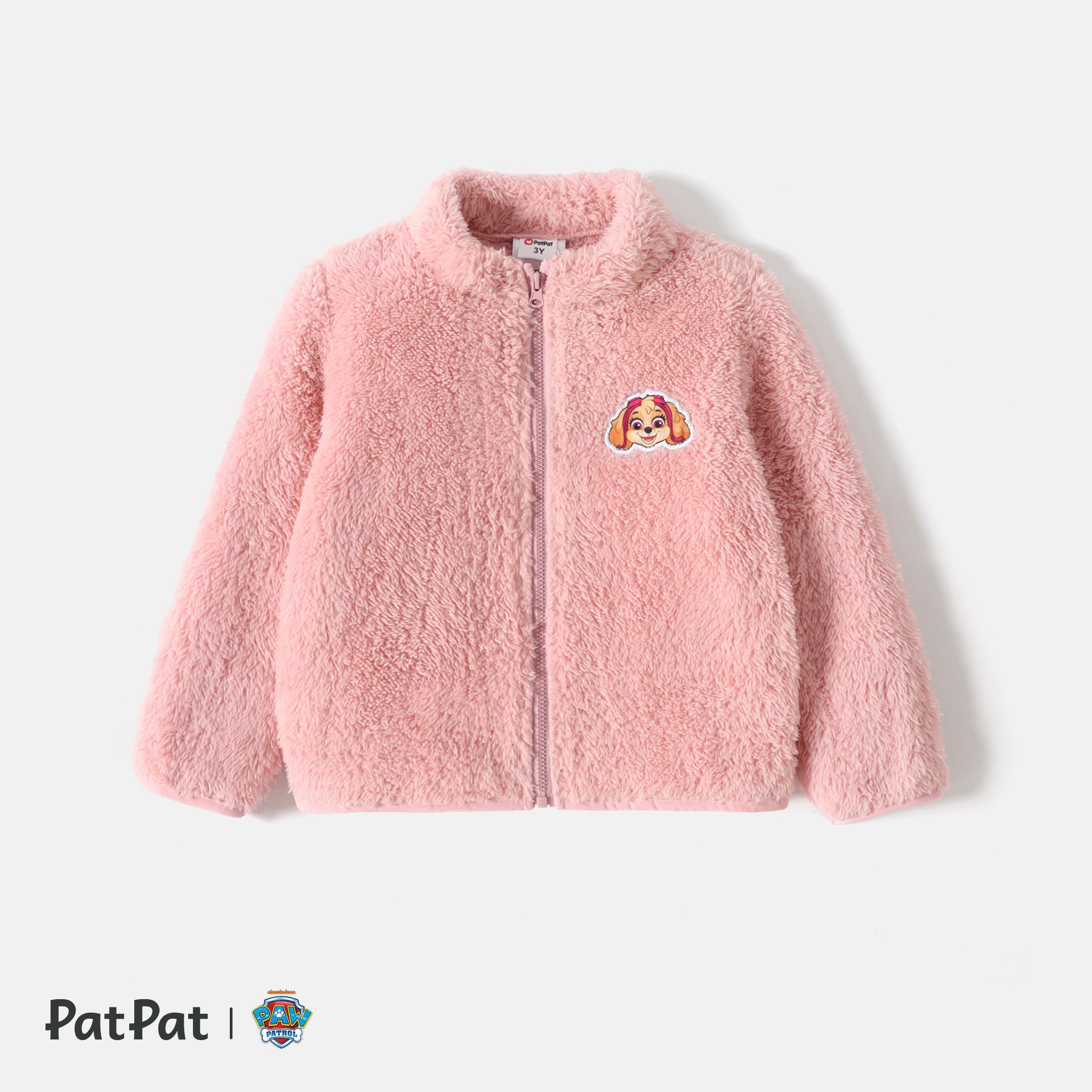 PAW Patrol Toddler Girl/Boy Patch Embroidered Fuzzy Fleece Jacket