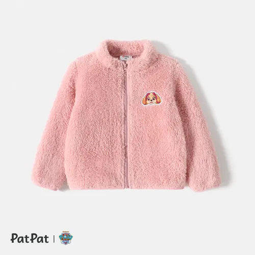 PAW Patrol Toddler Girl/Boy Patch Embroidered Fuzzy Fleece Jacket