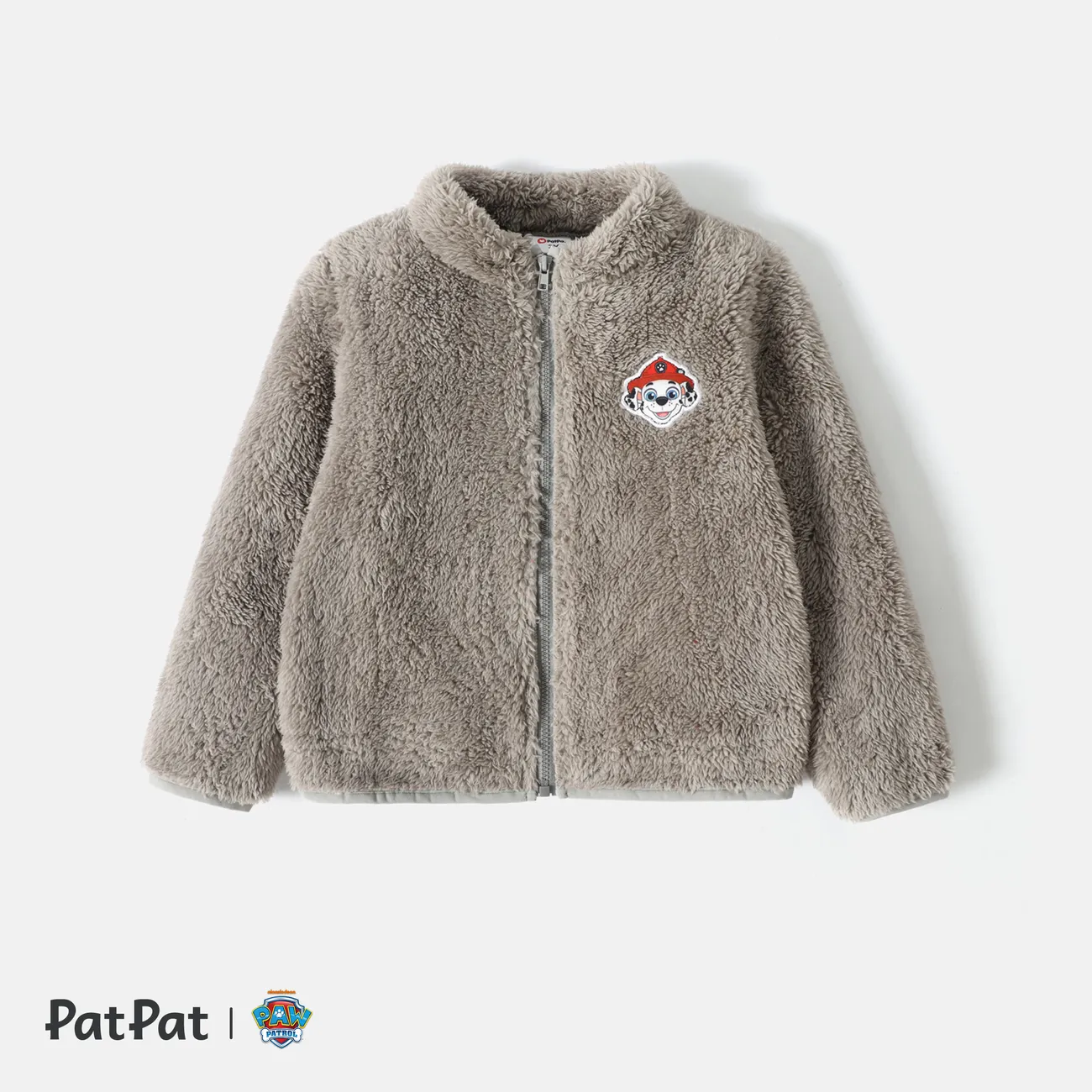 PAW Patrol Toddler Girl/Boy Chase/Marshall/Skye Patch Embroidered Fuzzy Fleece Jacket
