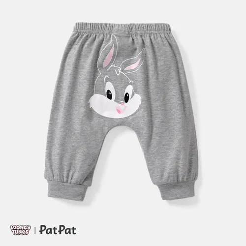 Looney Tunes pantalon de survêtement en coton imprimé animal dessin animé bébé garçon/fille