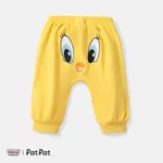 Looney Tunes Baby Boy/Girl Cartoon Animal Print Cotton Sweatpants LightYellow