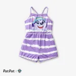 PAW Patrol 1pc Toddler Girls Character Print Striped Romper
 Purple