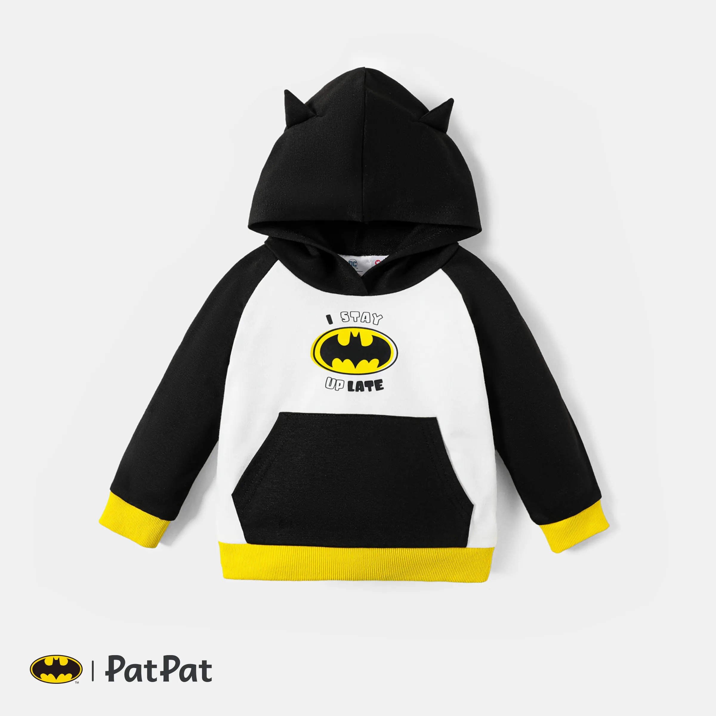 Batman Bébé Garçon Logo Classique Sweat à Capuche Et Body Et Pantalon