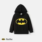Justice League Kid Boy/Girl Logo Print Cotton Hoodie Sweatshirt Black