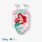 Disney Princess Ariel/Belle 1pc Baby Girls Naia™ Character Bowknot Button Up Romper
 Multi-color