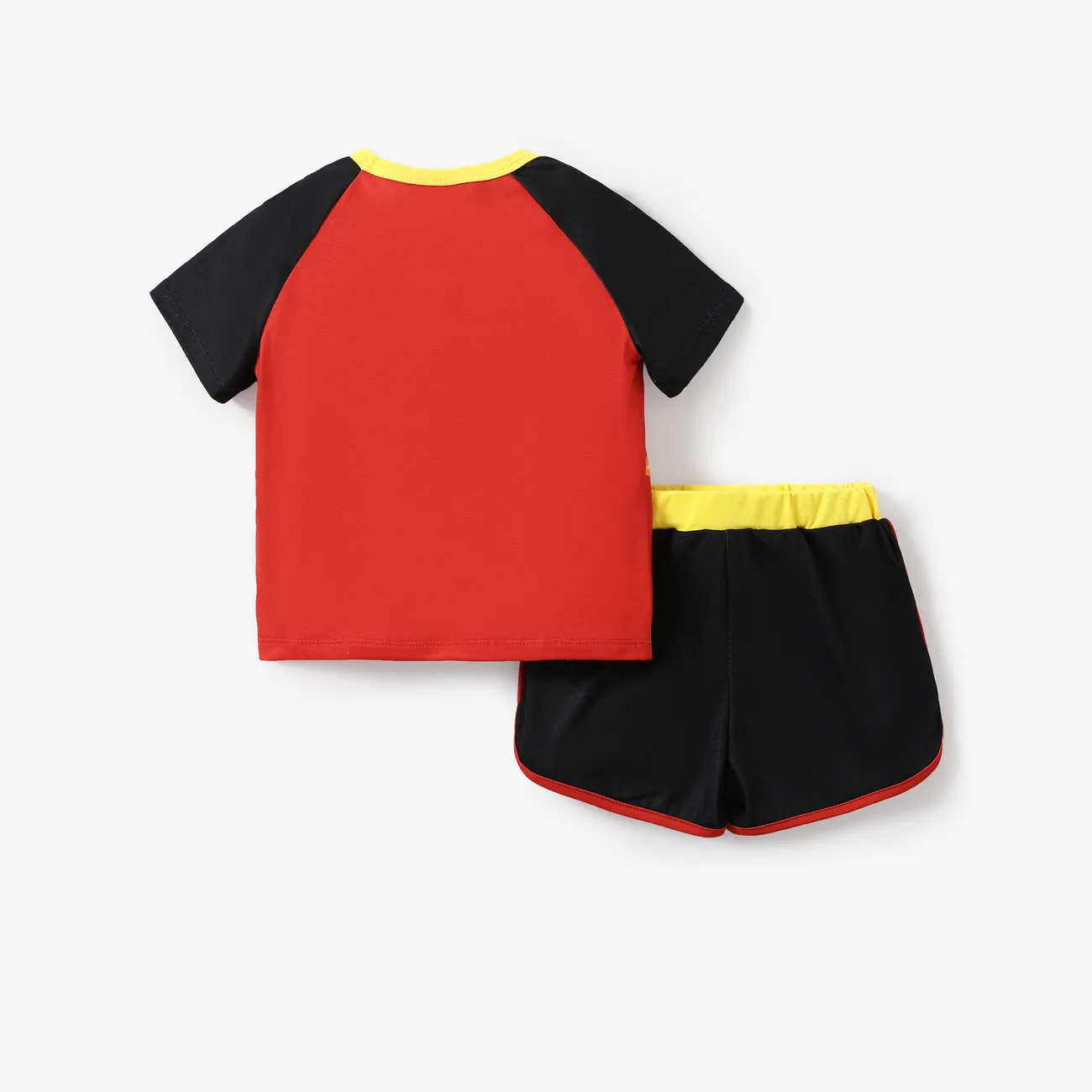 Helfer auf vier Pfoten 2 Stück Kleinkinder Unisex Stoffnähte Kindlich T-Shirt-Sets schwarz big image 1