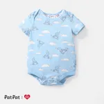 Care Bears Baby Boy/Girl Cotton Short-sleeve Graphic Romper lightbluewhite