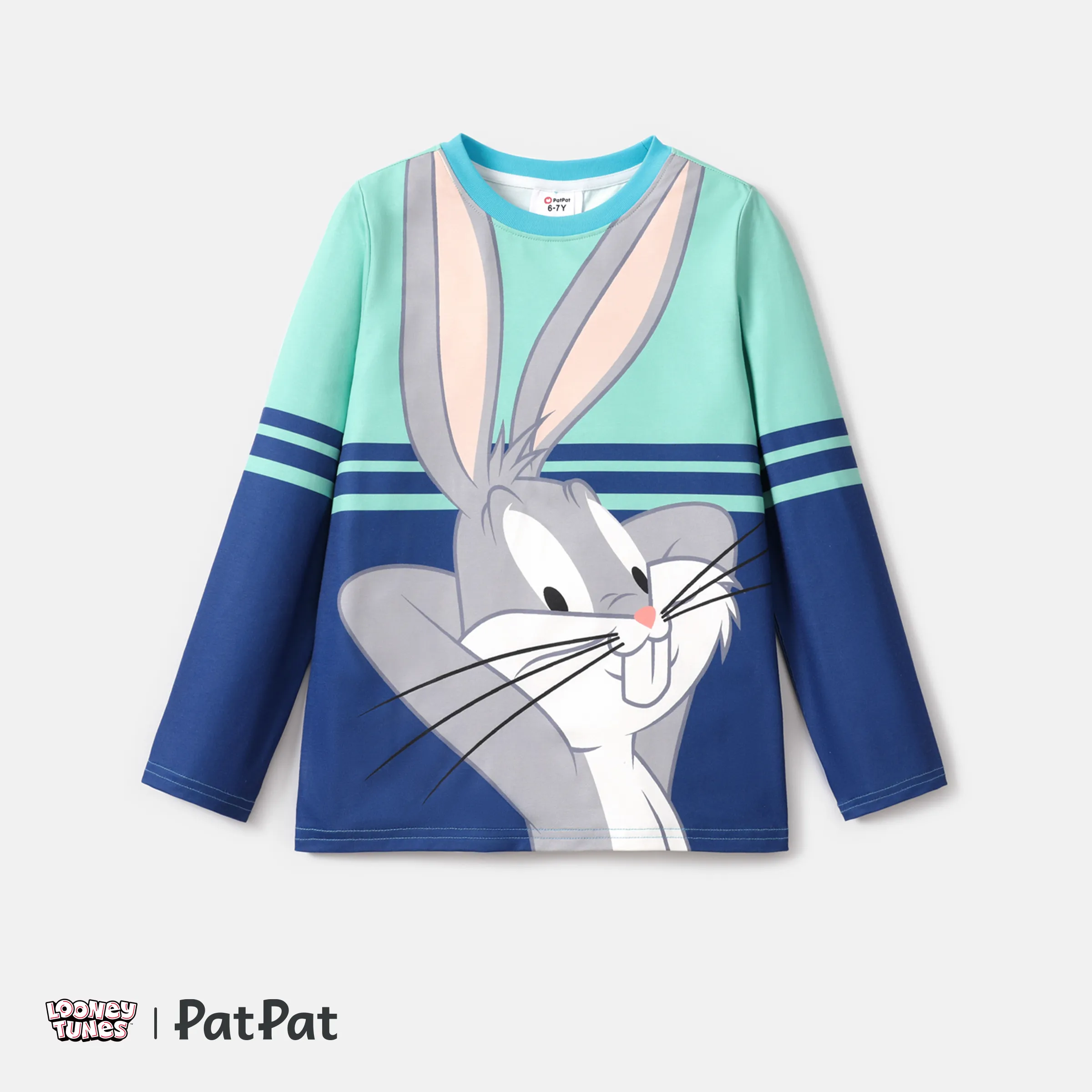 

Looney Tunes Kid Girl/Boy Naia™ Character Print Striped Long-sleeve Tee
