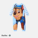 PAW Patrol Little Girl/Boy Colorblock Striped Long-sleeve Naia™ Jumpsuit Blue