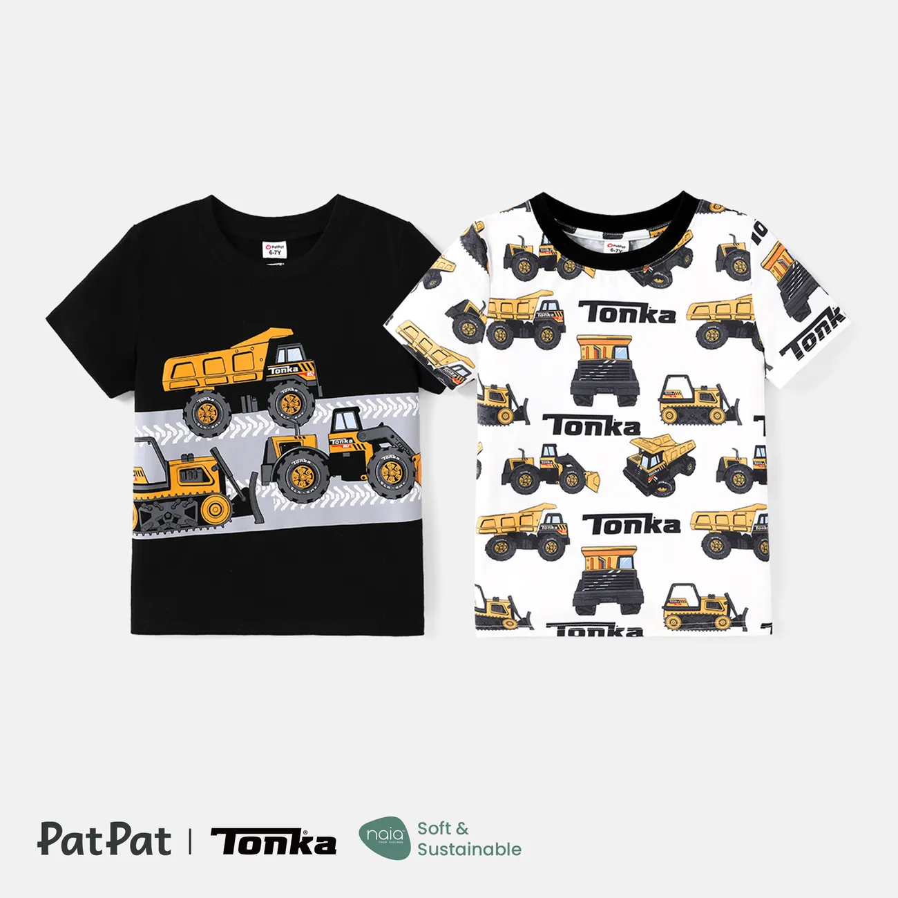 Tonka Kinder Jungen Verkehrsmittel Kurzärmelig T-Shirts schwarz big image 1