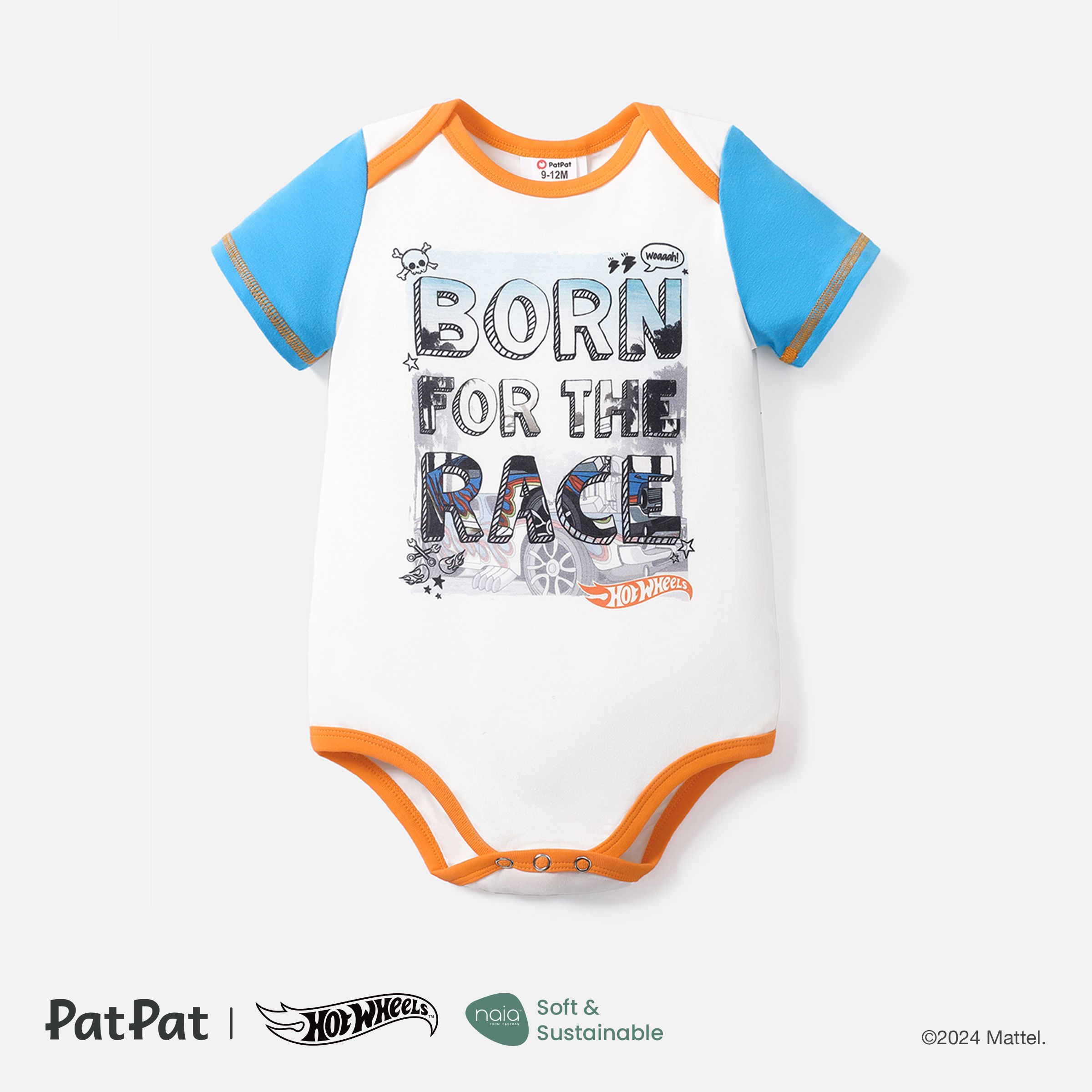 

Hot Wheels Baby Boy Graphic Print Short-sleeve Naia™ Romper