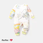 Care Bears Baby Boy/Girl Bear & Rainbow Print Long-sleeve Cotton Jumpsuit Multi-color
