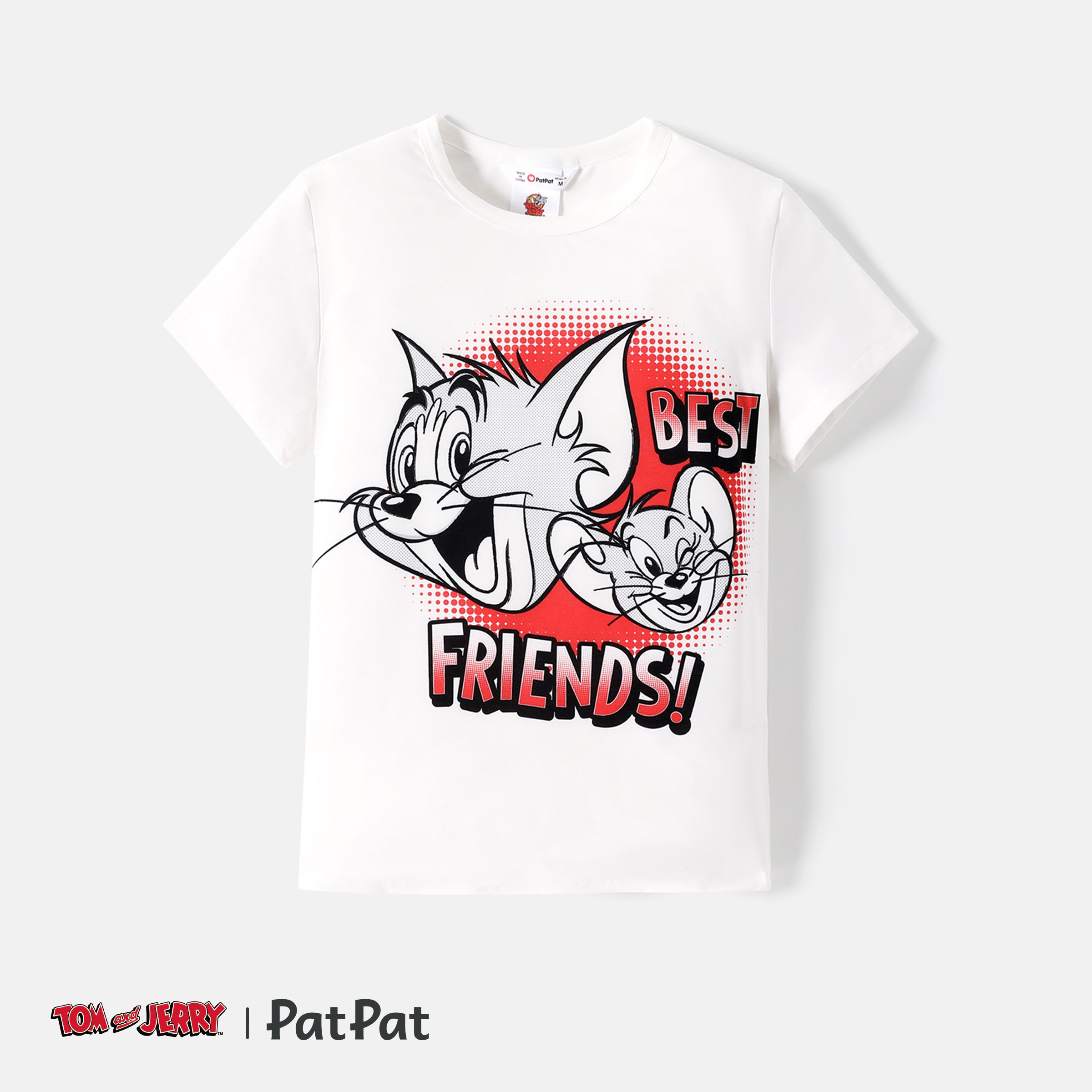 T-shirt Naia™ à Imprimé Graphique à Manches Courtes Assorti De La Famille Tom Et Jerry