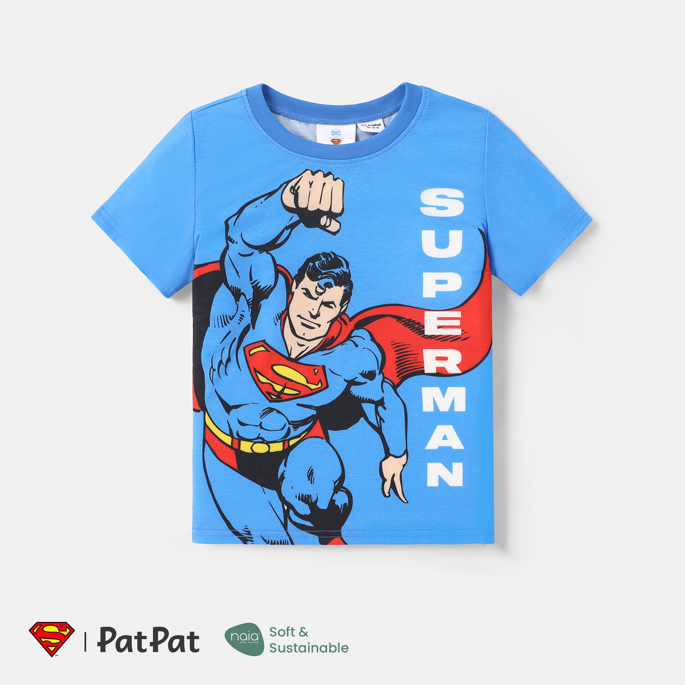 DC Super Friends Kid Boy Naia™ Personnage & Lettre Print Tee à Manches Courtes