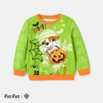 PAW Patrol Halloween Toddler Girl/Boy Character Print Long-sleeve Pullover Sweatshirt  Green