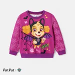 PAW Patrol Halloween Toddler Girl/Boy Character Print Long-sleeve Pullover Sweatshirt  Purple