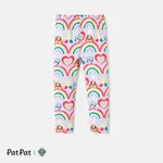 PAW Patrol Toddler Girl Character Rainbow Print Leggings  Flecked Grey