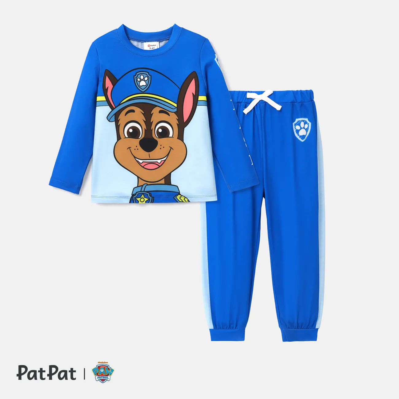 PAW Patrol Toddler Boy/Girl 2-Piece Cartoon Print Top and Pants Set Blue big image 1