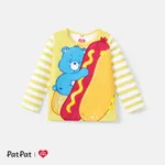 Ursinhos Carinhosos Criança Unissexo Infantil Urso Manga comprida T-shirts Amarelo