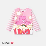 Ursinhos Carinhosos Criança Unissexo Infantil Urso Manga comprida T-shirts Rosa