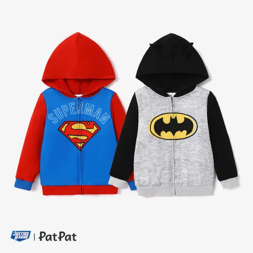 Justice League Toddler Boy Character Print Long-sleeve Hooded Jacket