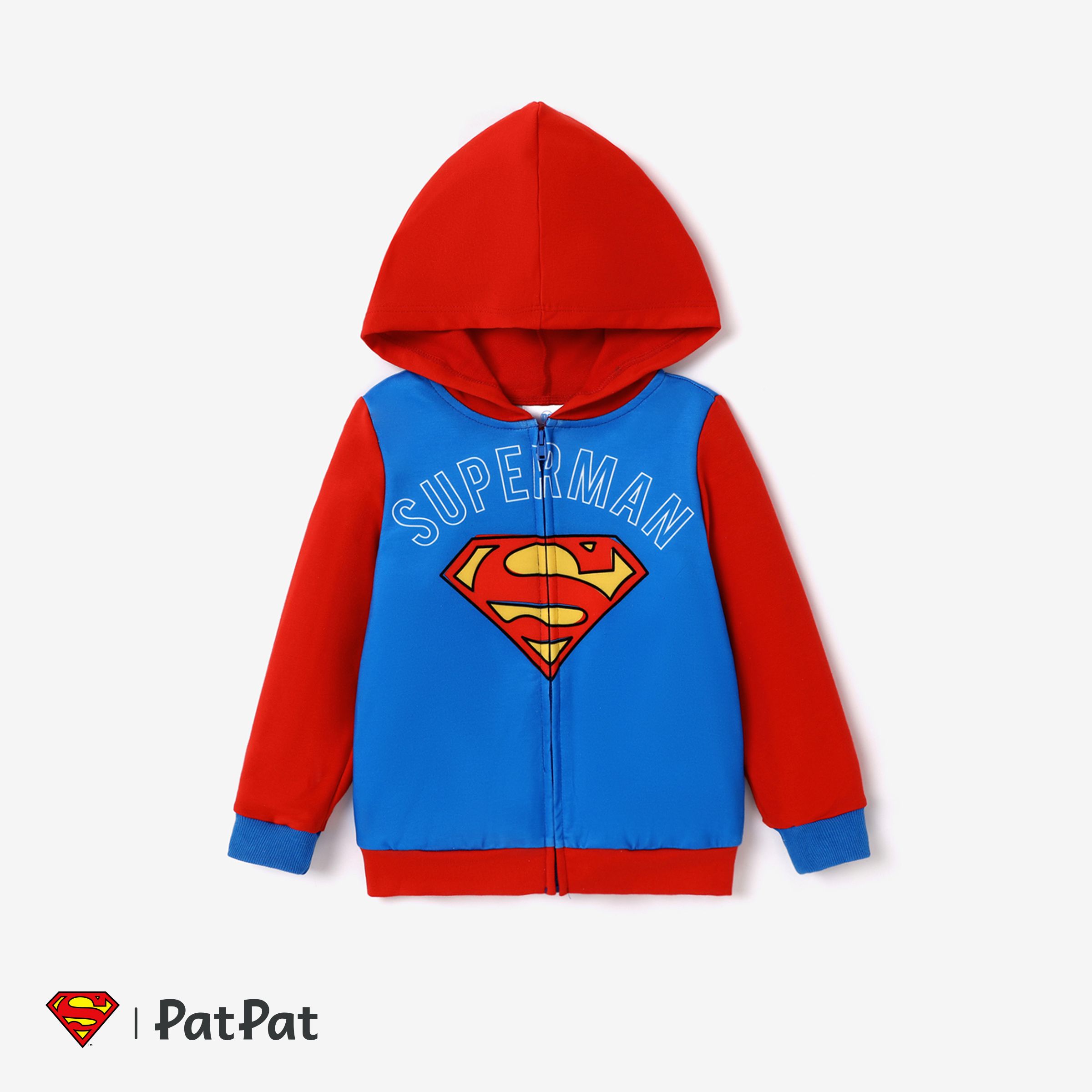Justice League Toddler Boy Character Print Long-sleeve Hooded Jacket