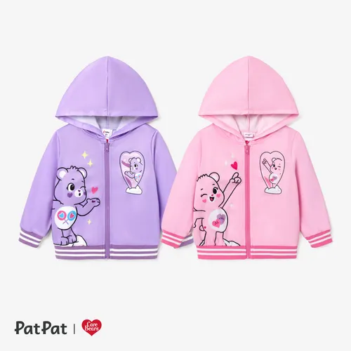 Care Bears Toddler Girls Mother's Day 1pc Bear Pattern Hooded Jacket 