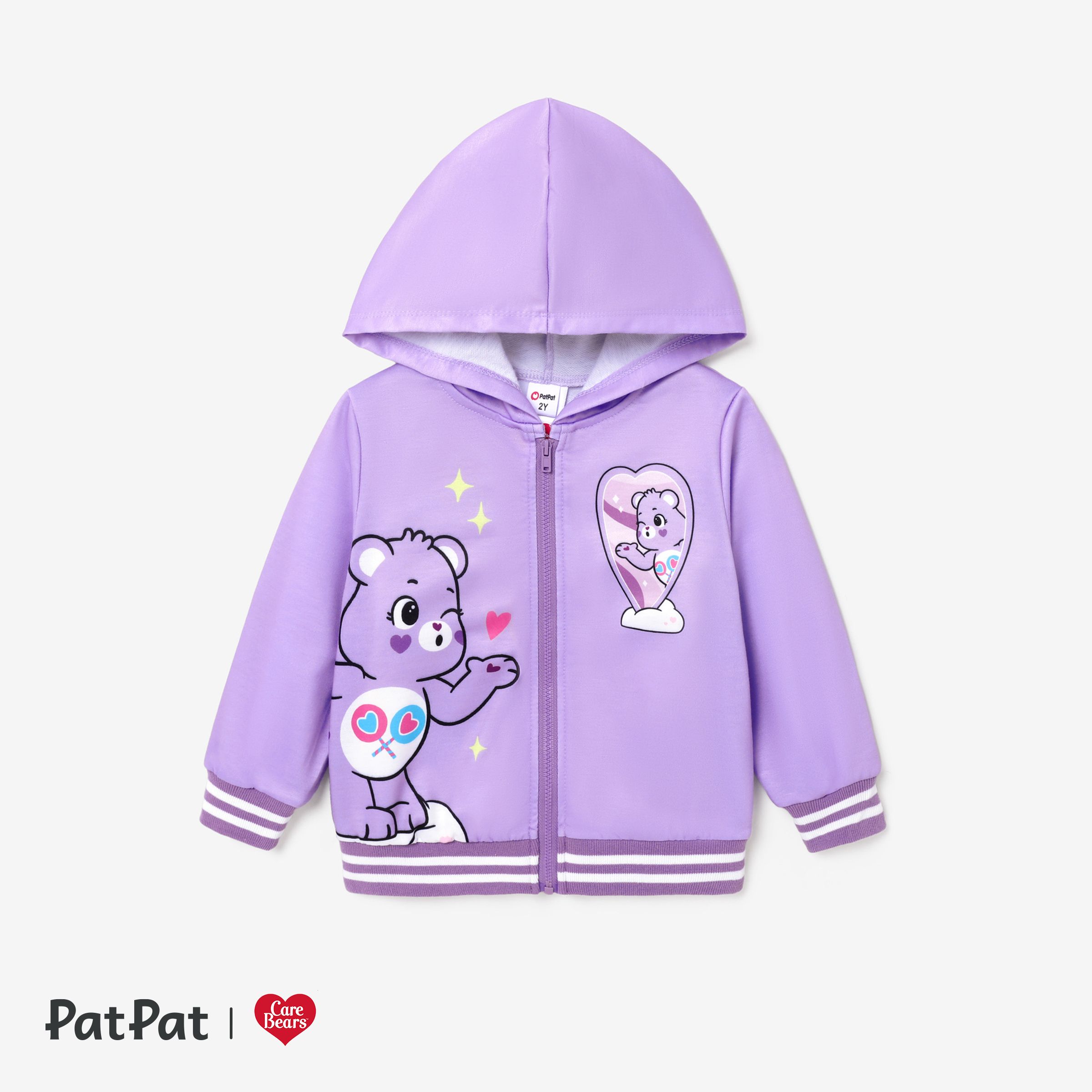 Care Bears Toddler Girls Mother's Day 1pc Bear Pattern Hooded Jacket