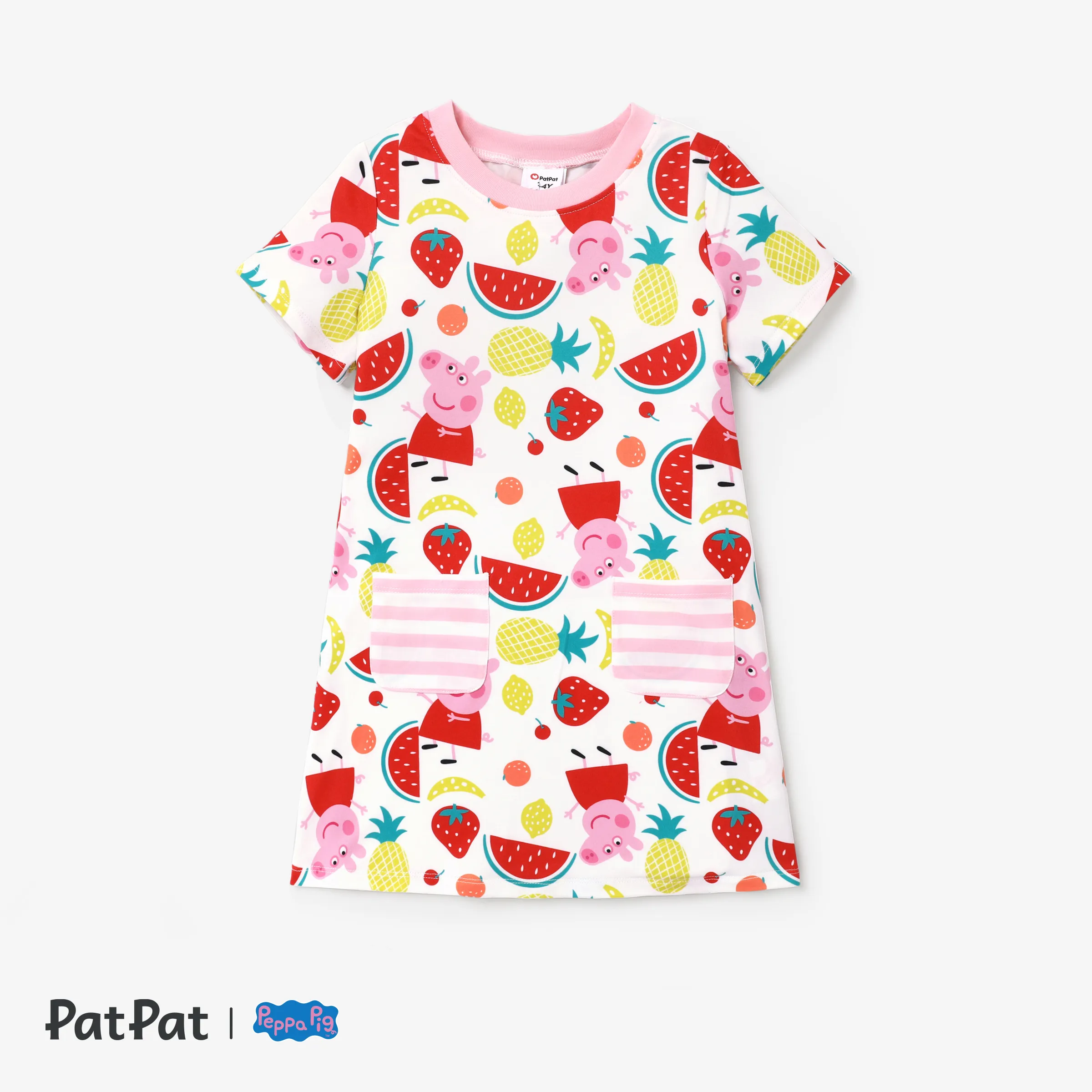 Peppa Pig Kleinkinder Mädchen Kindlich Erdbeere Kleider rosa