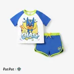 La Pat’ Patrouille 2 pièces Enfant en bas âge Unisexe Couture de tissus Enfantin ensembles de t-shirts Bleu