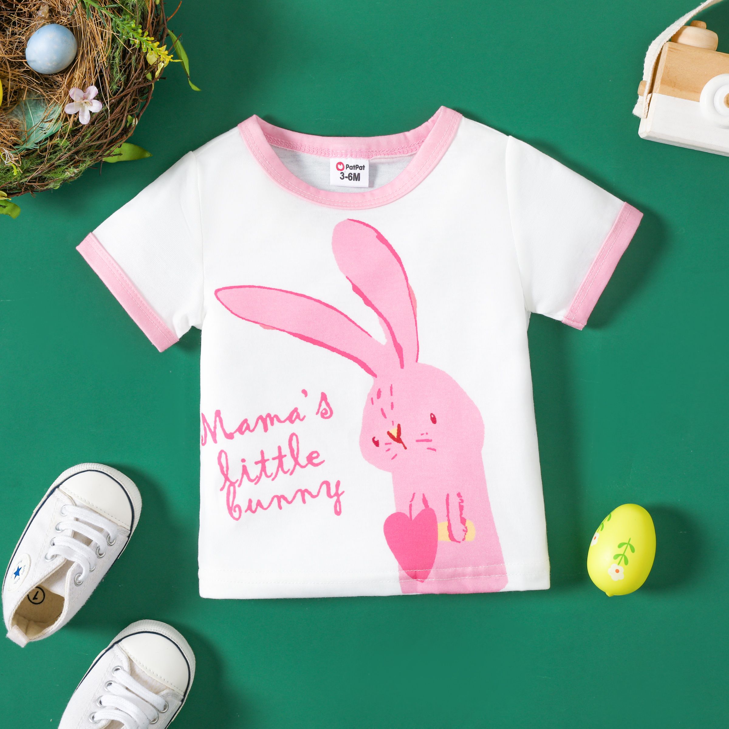 Baby Girls Easter Childlike Rabbit Tee