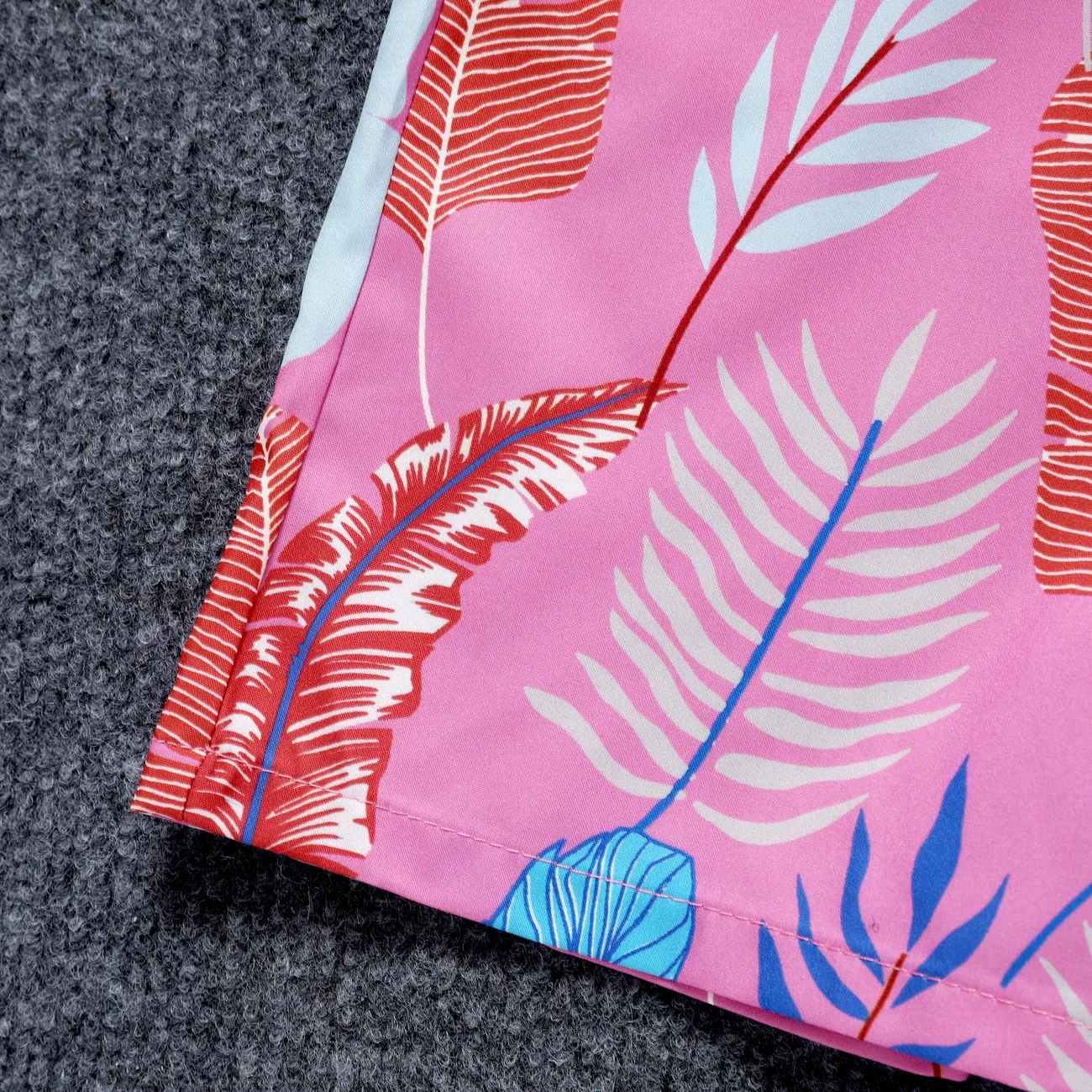 Ensemble de pantalons de survêtement décontractés pour garçon Hyper-Tactile 3D Tropical Plants rose big image 1