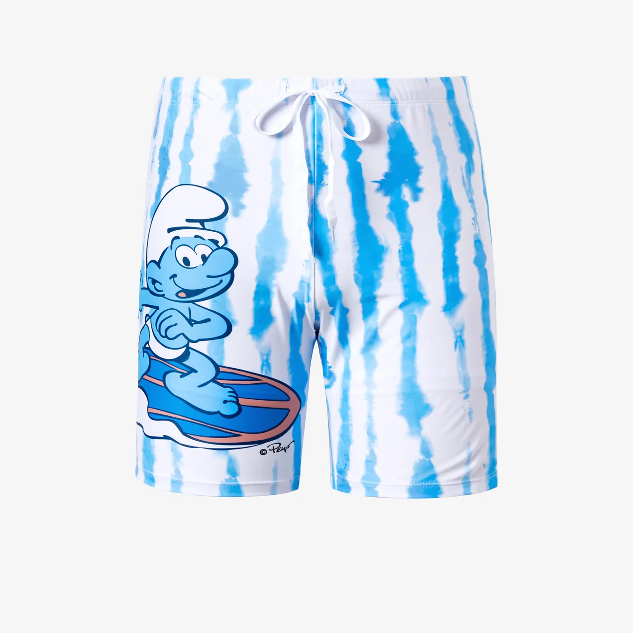 Os Smurfs Dia da Mãe Look de família Conjuntos de roupa para a família Fato de banho colorido big image 1