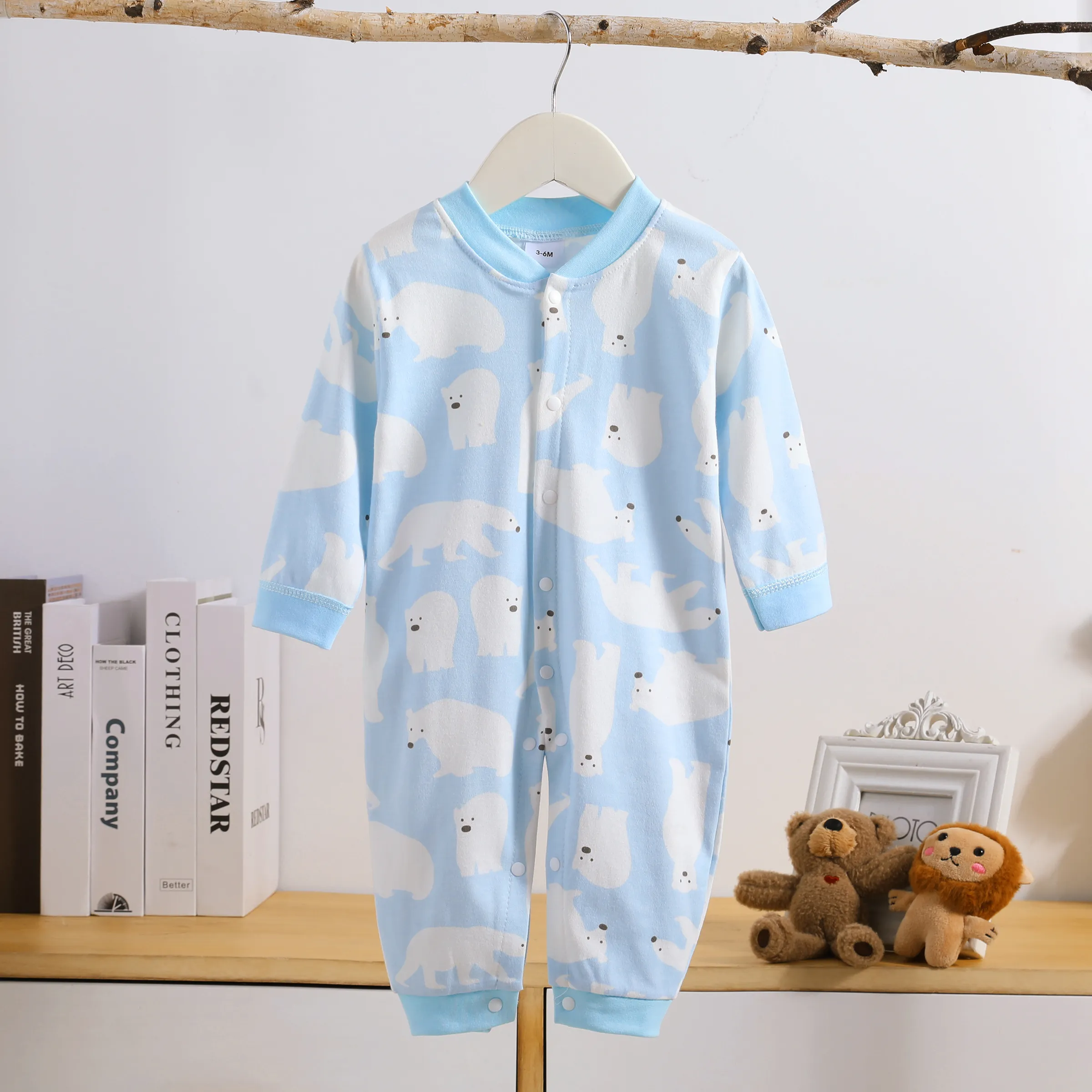 Baby Boy/Girl Animal Pattern Cotton Bear Jumpsuit