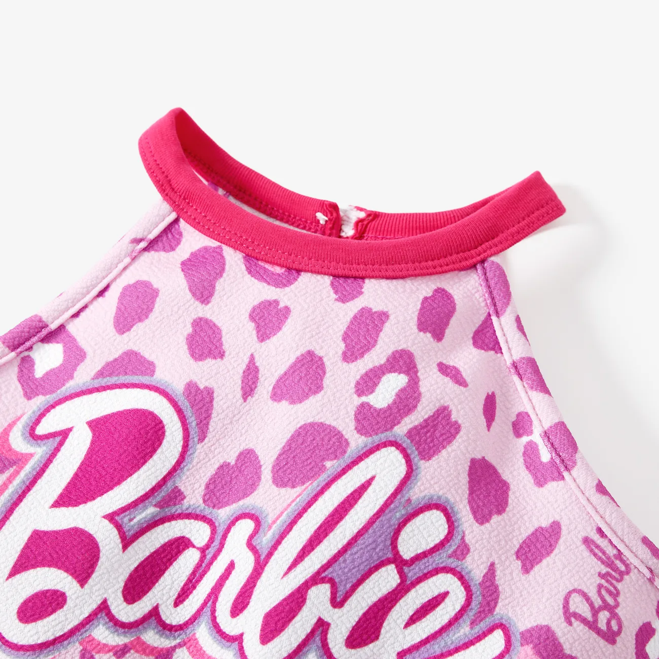 Barbie 母親節 豹紋 無袖 連身衣 媽咪寶寶裝 粉色 big image 1