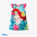 Disney princess Moana/Ariel Toddler/Kids Girl Naia™ Character Print Floral Ruffled-Sleeve Dress
 Roseo