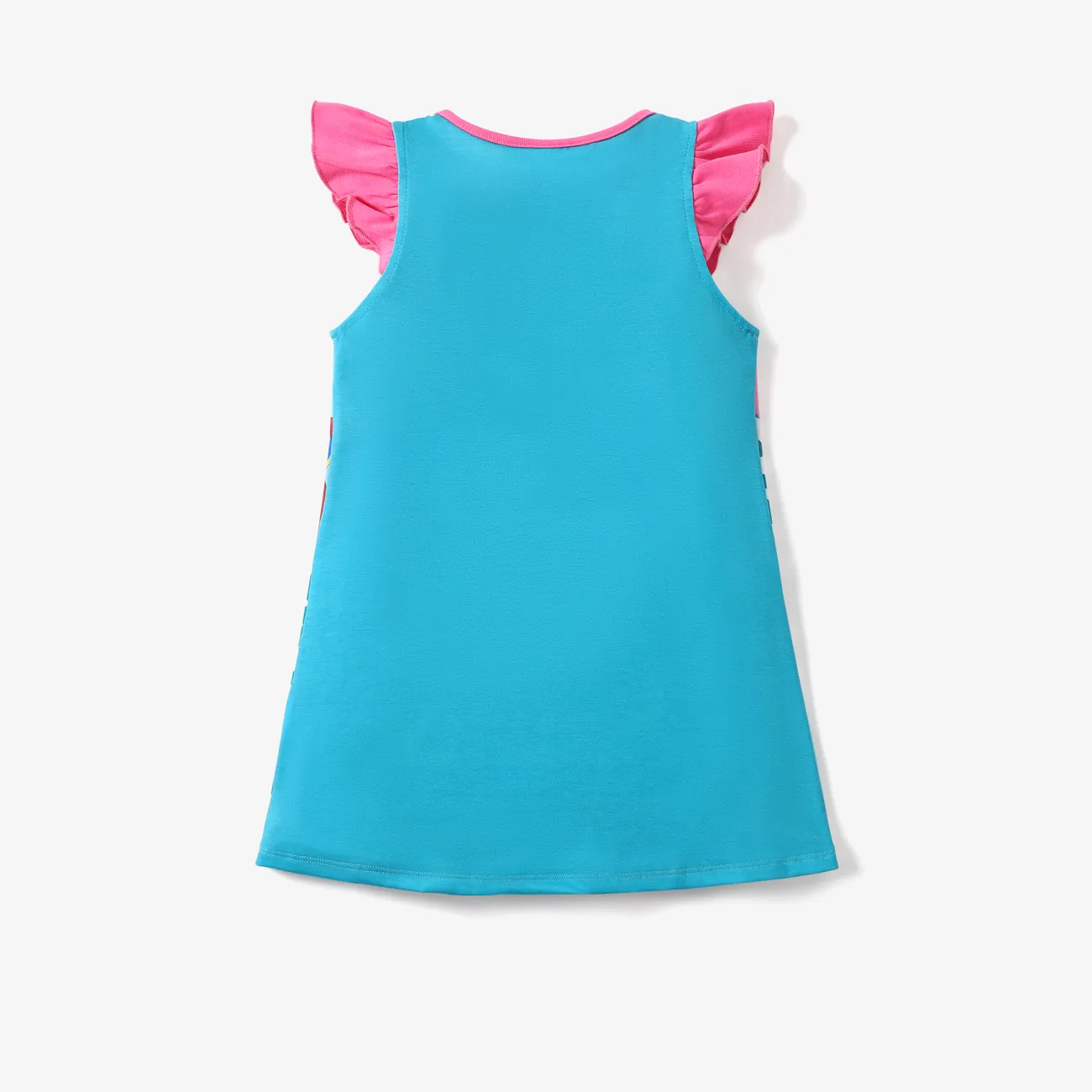 Disney princess Moana/Ariel Toddler/Kids Girl Naia™ Character Print Floral Ruffled-Sleeve Dress
 Roseo big image 1