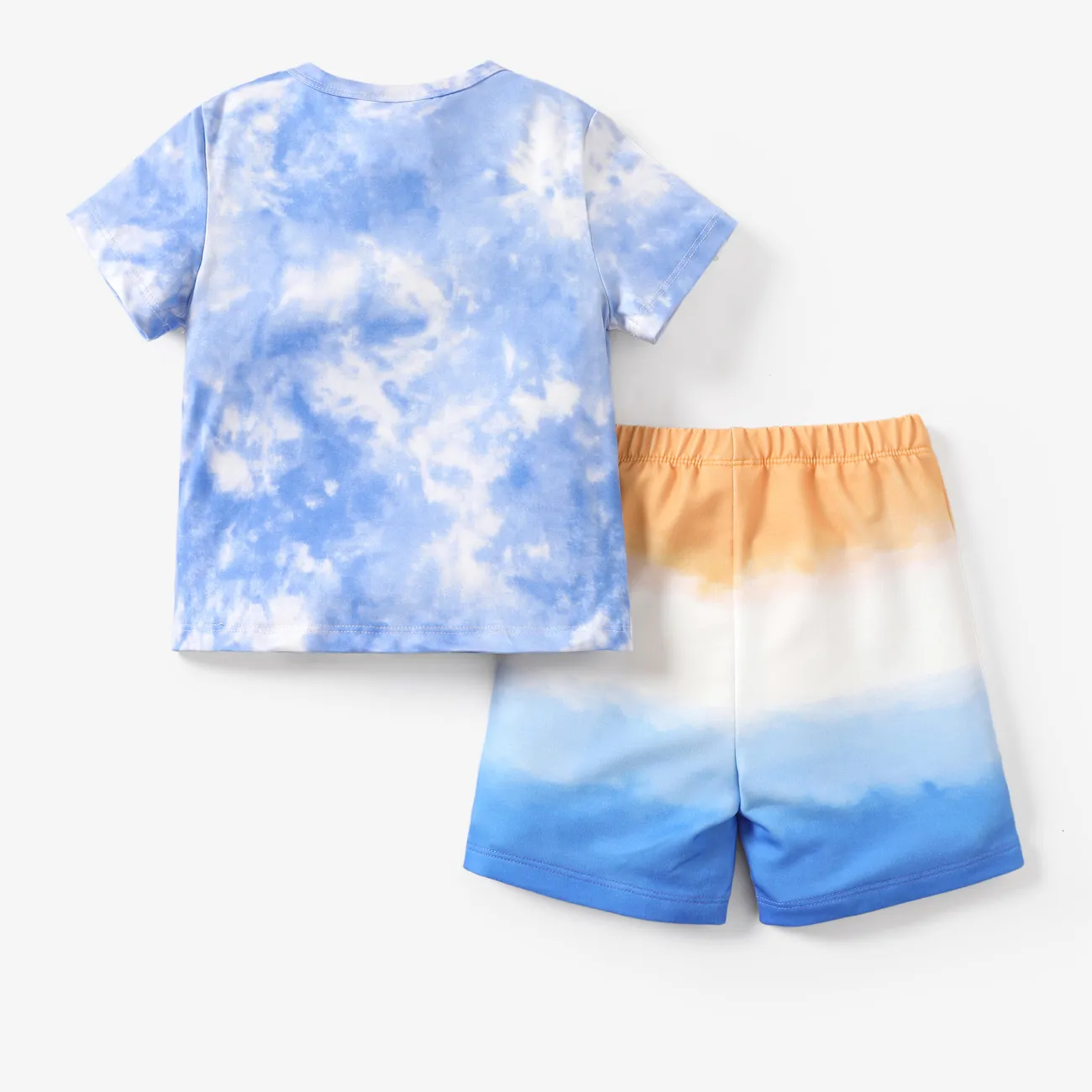 Hot Wheels 2pcs Toddler Boys Tie-Dye Sporty T-shirt with Shorts Set

 Blue big image 1