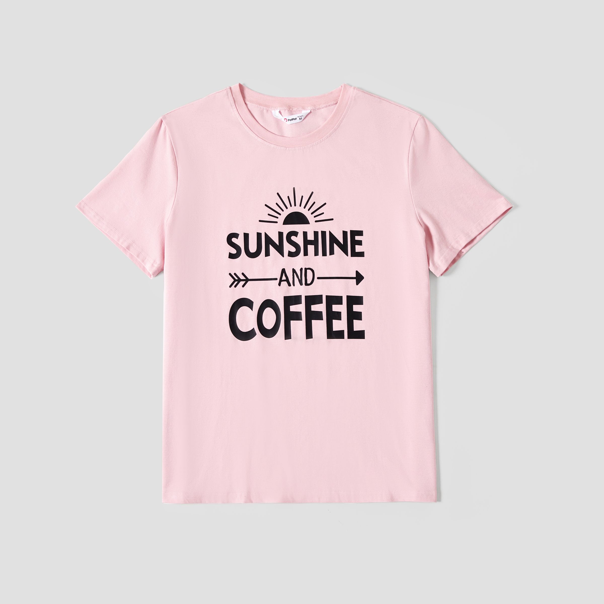 

Mommy and Me Sunshine and Coffee Printed Cotton Tops