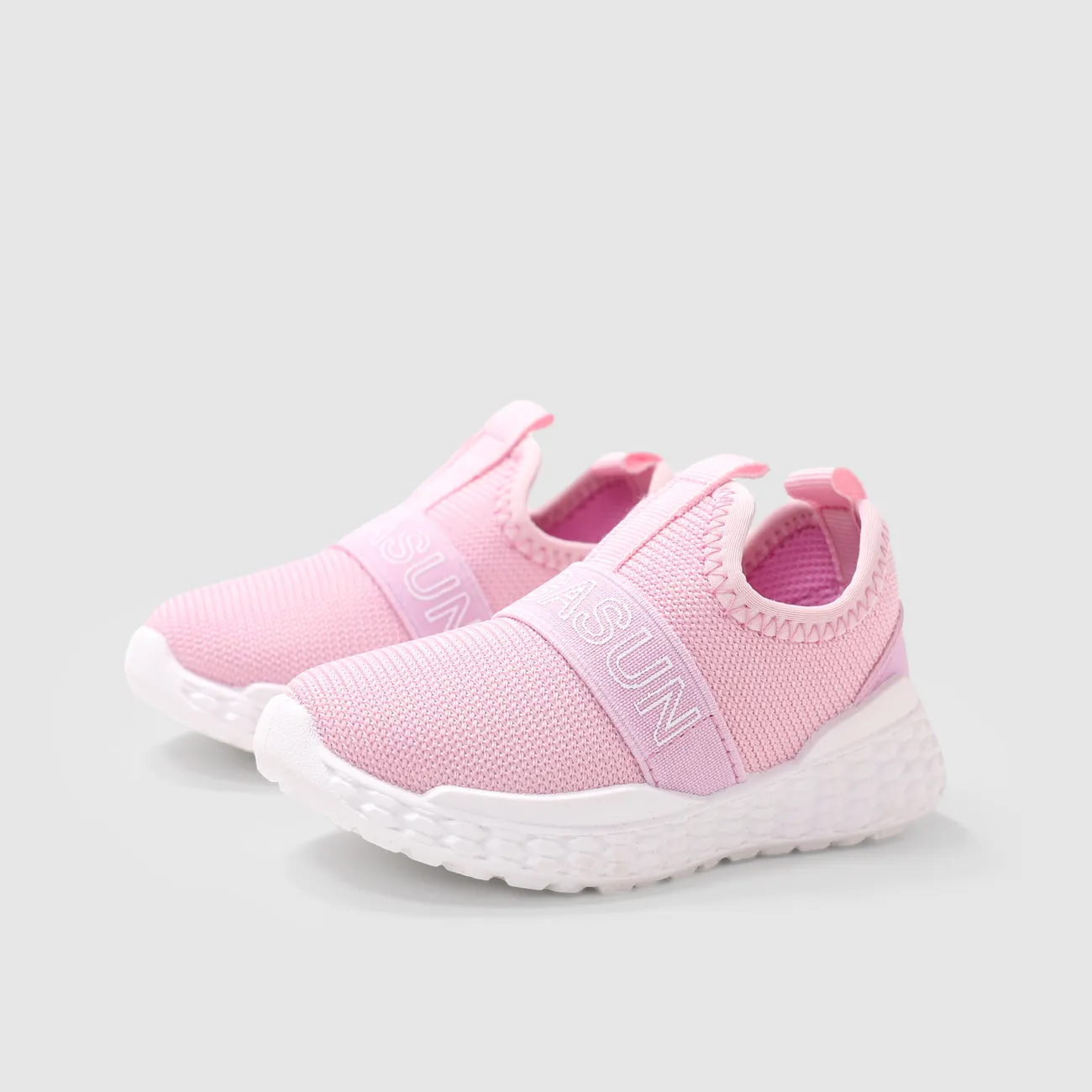 Toddler/Kids Girl Sporty Knitted Sports Shoes Pink big image 1